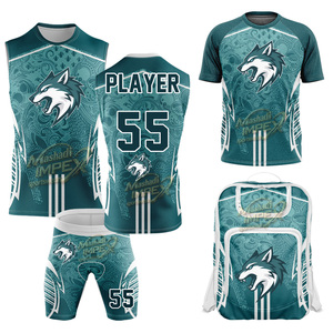 Maillot de volley-ball sublimé Mashadi IMPEX Wolf Team, unisexe, évacuation de l'humidité, polyester 320g, adulte, toutes saisons - Product Image 1