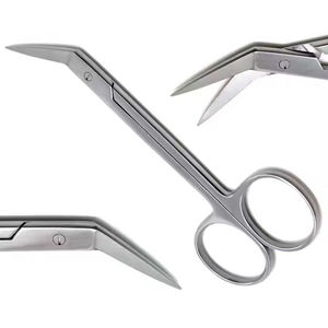 Ciseaux manuels Kelly High en acier inoxydable à pointe angulaire et extrémité pointue, avec poignée annulaire, motif rond, certifiés CE ISO par Grip Surgical - Product Image 5