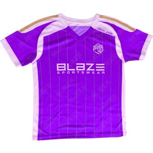 Ensemble de maillots de football Blaze Fight Wear 100% polyester respirant, uniforme unisexe, vêtements de sport, kits de costume France, technique de sublimation - Product Image 1