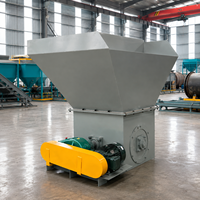Broyeur de fertilisant à dents crantées entièrement automatique et robuste 15/22kW, sortie 3-30mm, pour déchets organiques et compost