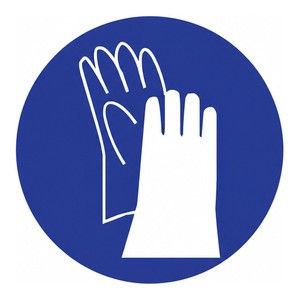 Brady <b>Gloves</b> Symbol Labels Self-Adhesive <b>Plastic</b> Safety Signs for Chemical Labs & Industrial Use - Product Image 3