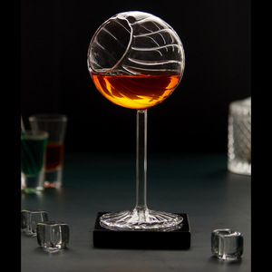 Juego de Copas de Vino Tinto de Cristal con Diseño de Diamantes, Cristalería Artesanal India, Colección Elegante para el Hogar y Bar, Precio al por Mayor Premium - Product Image 2