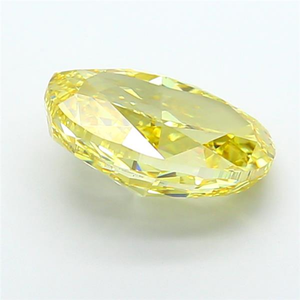 Diamant de laboratoire CVD certifié, jaune intense et vif, taille ovale, pierre précieuse lâche pour les chefs-d'œuvre de joaillerie haut de gamme - Product Image 3