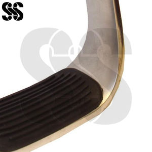 SHER SONS SPORTS SSS-WS-4203 Estribos de Alta Calidad para Caballos Western, Acero Suave, Acero Inoxidable, Acabado Cromado, Equipo de Equitación - Product Image 5