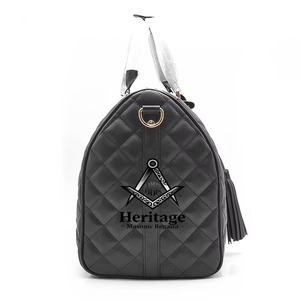 Sac de voyage unisexe réversible, imperméable, antibactérien et brodé HMR Black Alpha Kapa Sorority |   Sac personnalisé en sublimation - Product Image 3
