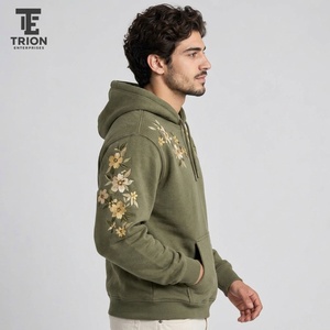 Sweat à capuche brodé pour homme, offrant un confort doux, une chaleur agréable et des broderies élégantes, idéal pour les sorties décontractées, les voyages, les week-ends et l'usage quotidien. - Product Image 3
