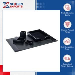 Ensemble de bureau en cuir PU écologique de qualité supérieure, disponible en grande quantité, organisateur de papeterie, prix fiable - Product Image 3