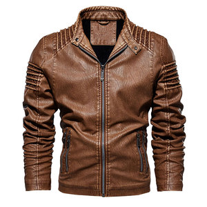 Stylish <b>Men</b> <b>Leather</b> <b>Jacket</b> Slim Fit Genuine <b>Leather</b> Biker Style Durable Comfortable Look Winter <b>Jacket</b> For Casual Wear - Product Image 1