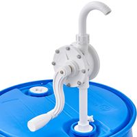 Pompe à fût à manivelle rotative de 6,5 GPM pour fûts de 5 à 55 gallons avec tuyau d'aspiration en 3 sections