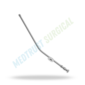 Tube d'aspiration atraumatique 4,5 pouces, de type Bend 14FR, instrument chirurgical d'aspiration pour la neurochirurgie, destiné aux procédures crâniennes et vertébrales - Product Image 3