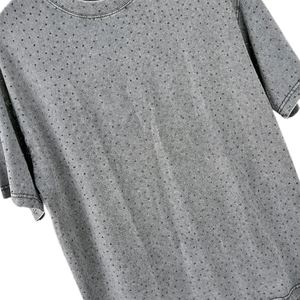 T-shirts personnalisés pour hommes, 100% coton épais, coupe oversize et carrée, style vintage, épaules tombantes, haute qualité, streetwear, été, en tissu peigné - Product Image 2