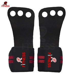 Sangles de musculation en caoutchouc naturel et PVC avec protège-paume, protège-poignets et boucle robuste pour la musculation - Product Image 1