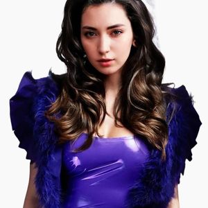 Purple Metallic Bodycon Mini <b>Dress</b> <b>Spaghetti</b> <b>Strap</b> Asymmetrical Hem Ruched Sleeveless Sexy Style Party Wear Summer Fit - Product Image 3