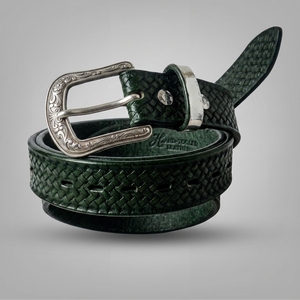 Ceinture décontractée tendance en cuir véritable épais pour femme, boucle à cadre carré en cuir de vachette, écologique, longueur réglable - Product Image 5