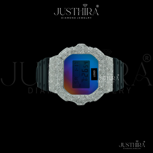 Reloj Digital de Lujo con Diamantes, Estilo Hip Hop, Personalizable con Logotipo, Reloj de Pulsera Premium para Hombre - Product Image 2