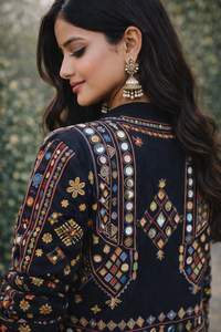 Veste d'hiver pour femme avec motif Suzani brodé à la main, tissu blanc, cadeau pour demoiselle d'honneur ou vêtements pour femme, vente en gros OEM ODM - Product Image 2