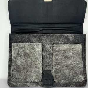 Material resistente al viento y al agua. Piel duradera con textura de pelo. Bolsa para portátil. Secado rápido y sostenible. Maletín para portátil con textura de pelo. Portátil. - Product Image 6