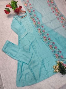 TENNECY Designer Indian Pakistani Party Wear New Collection Women's <b>Ankle</b>-Length Roman Fully Stitched Stretchable Wrinkle-Free - Product Image 5