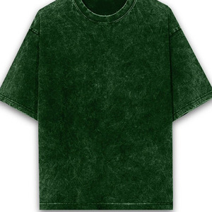 T-shirt vintage délavé coupe droite tissé 230g imprimé par transfert thermique surdimensionné à manches courtes vierge 100% coton uni anti-plis - Product Image 6