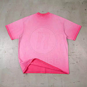 T-shirt délavé à la mode pour homme, idéal pour l'extérieur et l'été, en toile 100 % coton respirante - Product Image 3