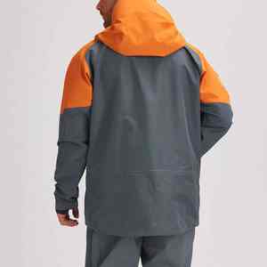 Vestes de snowboard personnalisées pour hommes, coupe-vent, grande taille, avec capuche, fermeture éclair, vêtements de sport d'hiver, coupe-vent, veste de ski pour hommes - Product Image 3