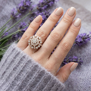 Jewellery Exporter Competitive Price Valuable Classic 18k Rose Gold Real Diamond Wedding Hyperbole Rings Girlfriend Presents - Product Image 3