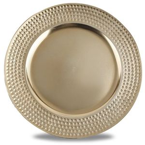 Assiette de présentation en laiton finition brossée, ronde, écologique, en vente - Product Image 6