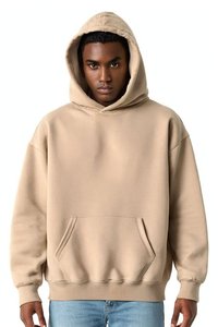 Sudadera con Capucha Extra Grande para Hombre, Color Sólido, Algodón French Terry, Estilo Casual Otoñal - Product Image 2