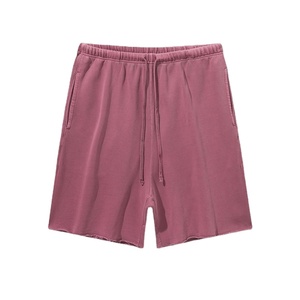 High Street Fashion Casual Cotton Athletic French Terry Streetwear Pantalones cortos de lavado ácido de alta calidad para hombre Work Out Vintage Shorts - Product Image 4