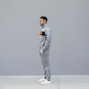 Veste coupe-vent en coton pour homme, ensemble 2 pièces, taille élastique, streetwear, logo personnalisé, haute qualité, vente en gros, imprimé, hiver - Product Image 5