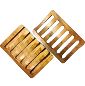 Best Quality Wood Soap Holder Natural Two-piece Customized Color Soap <b>Tray</b> Best price - Product Image 5