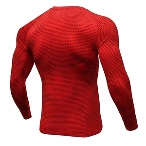 T-shirt de compression personnalisé OEM pour homme – Vêtement de course à séchage rapide, respirant, pour l'entraînement sportif et la gym (couche de base) - Product Image 2