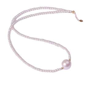 Collar de Perlas de Agua Dulce de 3.5mm de Alta Calidad, Luz Intensa, Plata 925 con Acabado Chapado en Oro, Regalo de Temperamento Sencillo - Product Image 5