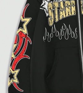 Sweats à capuche personnalisés vintage délavés à l'acide pour hommes et femmes, manches longues, logo personnalisable, tendance, doux et confortables - Product Image 5