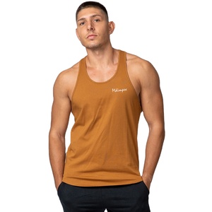 Latest Men Casual Tank Top Sports Soft Men Tank Top Solid Color Muscle Fitness Wear Tank Top For Men High Quality Tank Tops - Product Image 5