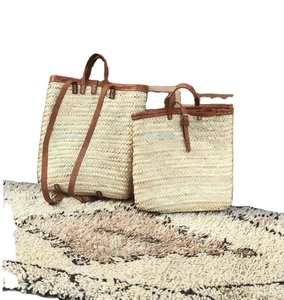 Bolso de Hombro de Paja Tejido a Mano para Mujer, Estilo Moderno, Bolso de Playa de Macramé y Ganchillo - Product Image 1