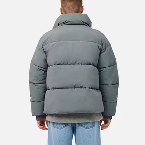 Mens Heavy Warm Puffer Jacket <b>Thick</b> Quilted <b>Winter</b> Outerwear Water Resistant Full Zip Cold Weather <b>Coat</b> OEM ODM Factory Custom - Product Image 5