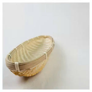 Paniers de rangement décoratifs de table de maison de restaurant en gros d'usine avec le panier en bambou tissé à la main de haute qualité - Product Image 1