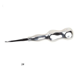Elevador Dental Quirúrgico, Instrumento Quirúrgico, Empuñadura Ergonómica Plateada, Manual, Clase I 1 #   2 #   Pinzas elevadoras de raíces curvas con agarre dentado - Product Image 3