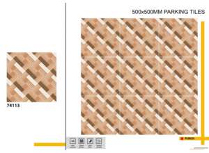 กระเบื้องพอร์ซเลนสำหรับจอดรถกลางแจ้งแบบทนทาน ขนาด 20x20 นิ้ว ผลิตขึ้นเพื่อการเคลื่อนย้ายยานพาหนะอย่างต่อเนื่องบนพื้นที่เปิด - Product Image 3