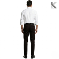 Pantalon chino pour homme, coupe slim, fermeture à boutons, taille mi-haute, décontracté, business, coton extensible, OEM ODM