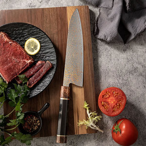 Couteau de cuisine artisanal en cuivre Damas, couteau de préparation alimentaire, outil de cuisine professionnel pour la maison et les restaurants - Product Image 6