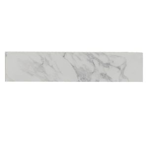Revestimiento Lateral de Piedra de Mármol Sintético Bianco Carrara para Lavabo de Baño de 22''x 4'', Encimera de Lavabo Wena de Alta Calidad para Baños - Product Image 1