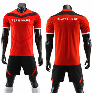 Ensemble d'entraînement de football personnalisé, maillots de football, impression personnalisée, maillots de football à manches courtes pour hommes, ensembles de maillots de football respirants - Product Image 2
