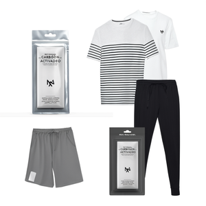 Conjunto de Camiseta y Pantalones Cortos de Marca para Hombre, Primavera-Verano - Exceso de Inventario - Product Image 3