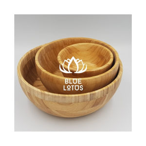 Bol en bambou de qualité supérieure pour servir les aliments et fournitures de cuisine fiables, matériau pur de qualité supérieure, expédition mondiale - Product Image 1