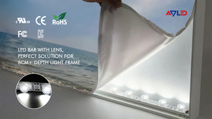 Barra de luz LED rígida de 12V 3030 con borde iluminado y lente óptica de alta potencia para caja de luz de tela, perfil SEG y señalización. - Product Image 2