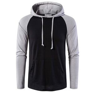 Sweat-shirt décontracté pour homme, coupe classique, 100% coton, col rond, tricoté, couleur unie, noir, gris - Product Image 4