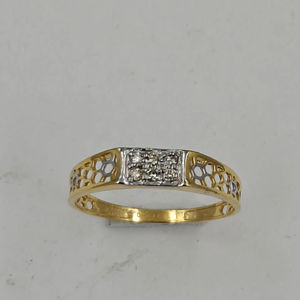 Anillo de Diamantes Naturales de Lujo de 14K y 0.14Ct para Hombre, Certificado por IGI, Diseño Sofisticado, Ideal para Aniversario de Bodas - Product Image 1