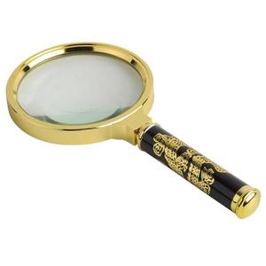 Dragon Handle 40 Metal <b>Retro</b> Optical Glass Lens Magnifier Elderly People Read Newspapers Handheld Magnifier - Product Image 5